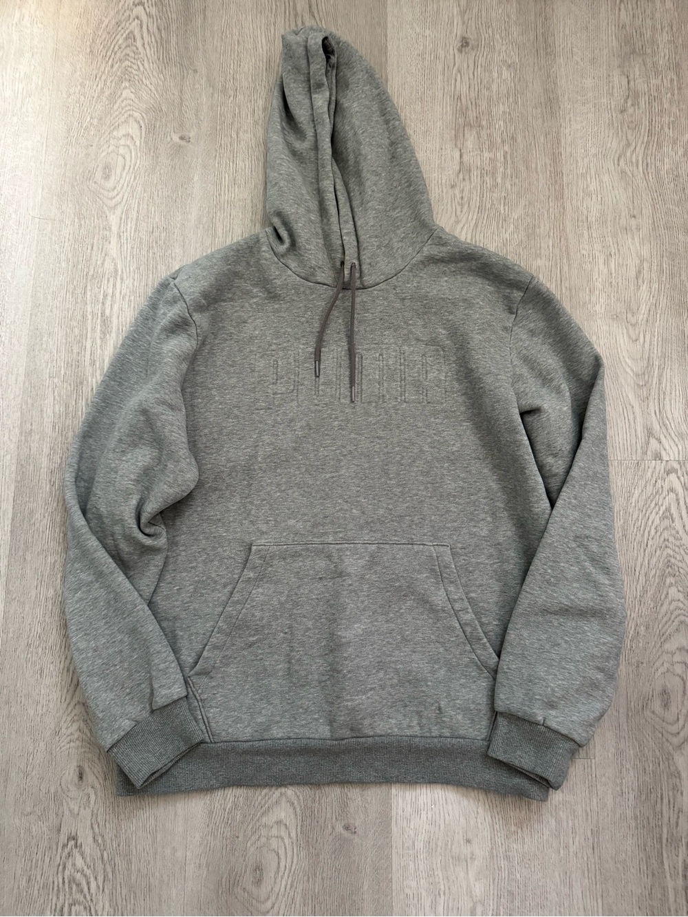 Puma Men's Heather Gray Pullover Hoodie